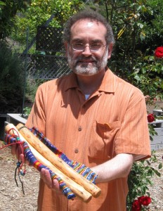 Victor with talking sticks